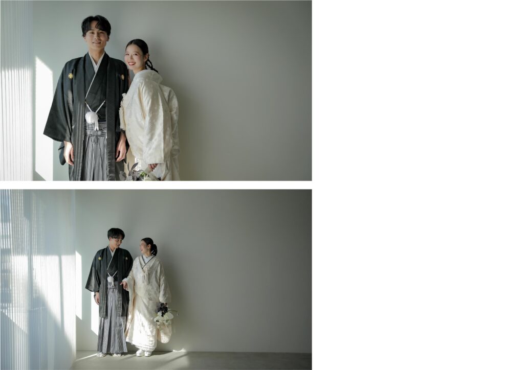 差し込む光が白無垢の陰影を美しく描き出す。シンプルだからこそ本質が伝わる和装カッ トの組写真 | IN MY LIFE photography