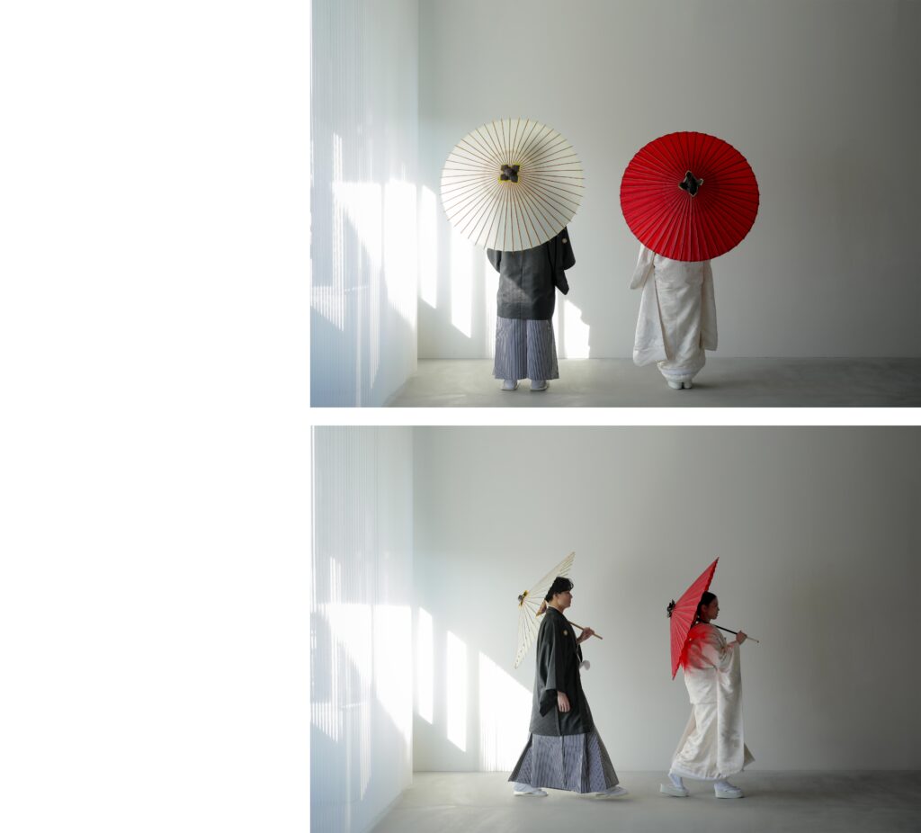 紋付袴と白無垢で寄り添う、穏やかな時間。自分たちらしい距離感で残す、一生ものの和 装写真の組み写真 | IN MY LIFE photography