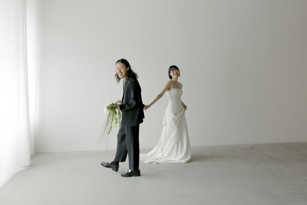 前撮り　フォトウェディングドレス