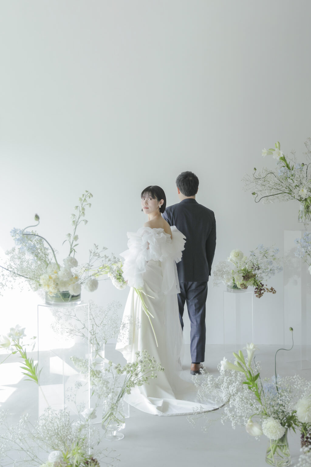 前撮り　フォトウェディング　ドレス