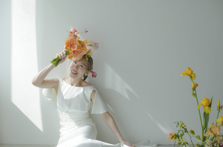 前撮り　フォトウェディング　ドレス