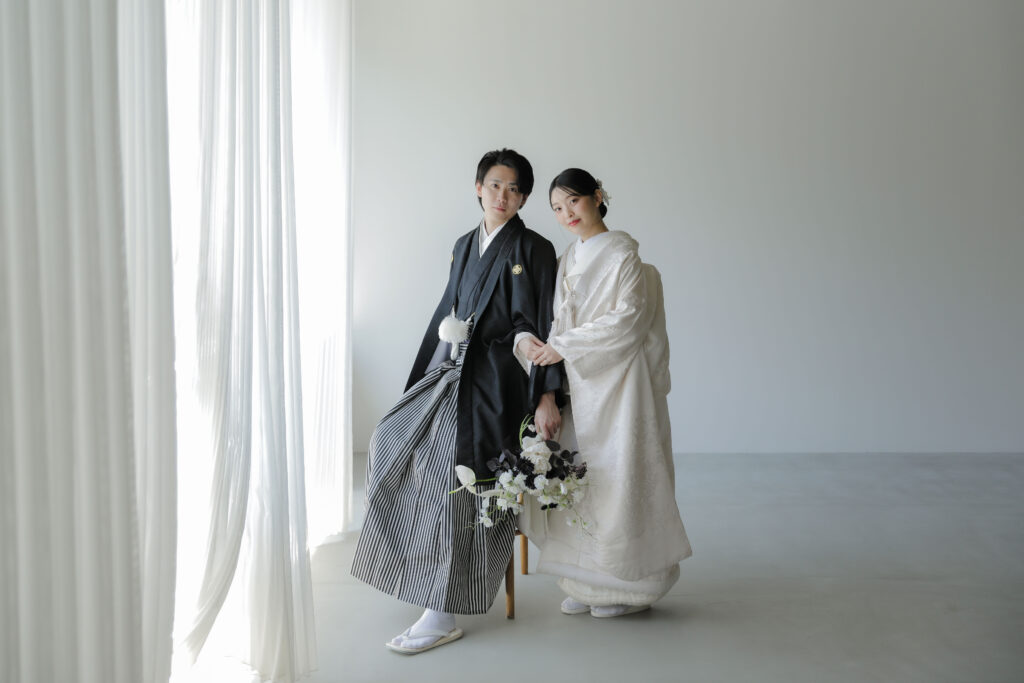 紋付袴と白無垢で寄り添う、穏やかな時間。自分たちらしい距離感で残す、一生ものの和 装写真 | IN MY LIFE photography