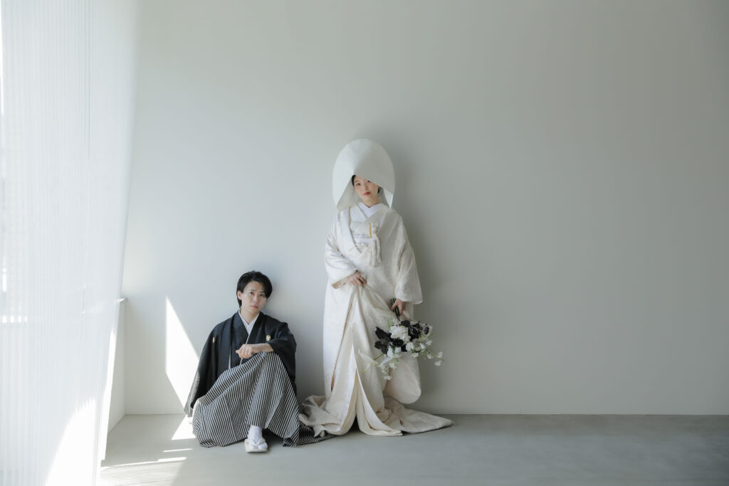紋付袴と白無垢で寄り添う、穏やかな時間。自分たちらしい距離感で残す、一生ものの和 装写真 | IN MY LIFE photography