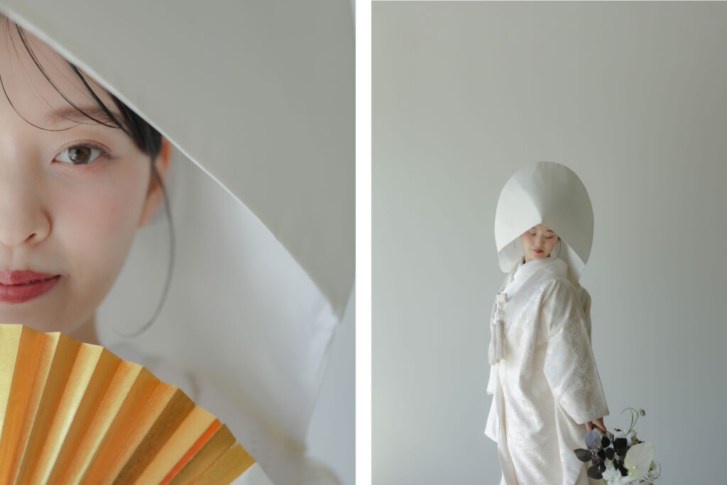 差し込む光が白無垢の陰影を美しく描き出す。シンプルだからこそ本質が伝わる和装カッ ト | IN MY LIFE photograph