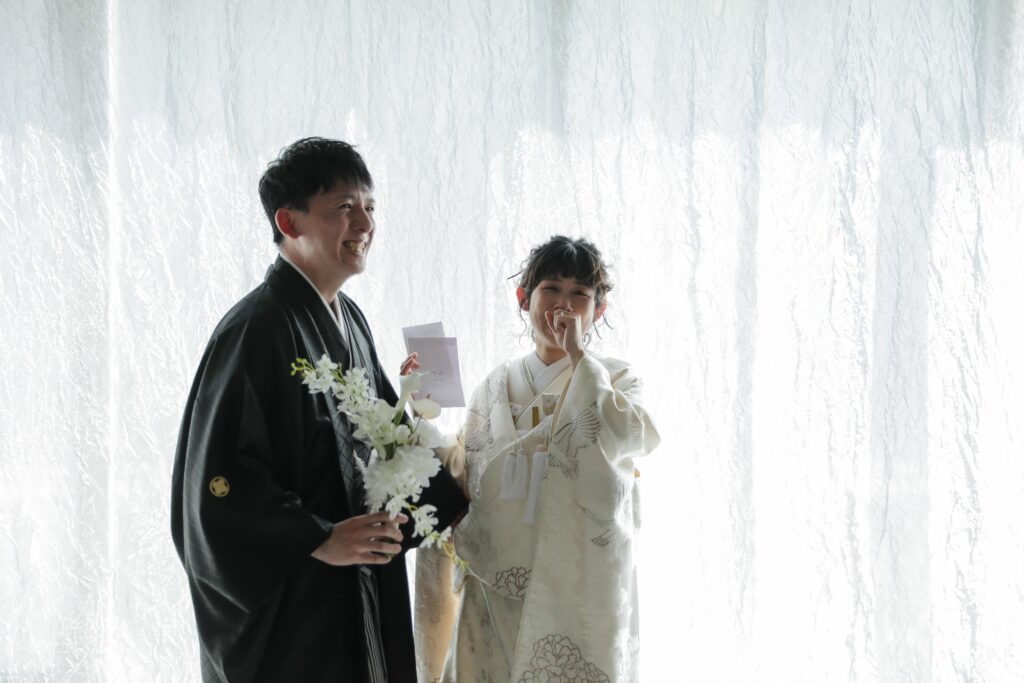 紋付袴と白無垢で寄り添う、穏やかな時間。自分たちらしい距離感で残す、一生ものの和 装写真 | IN MY LIFE photography