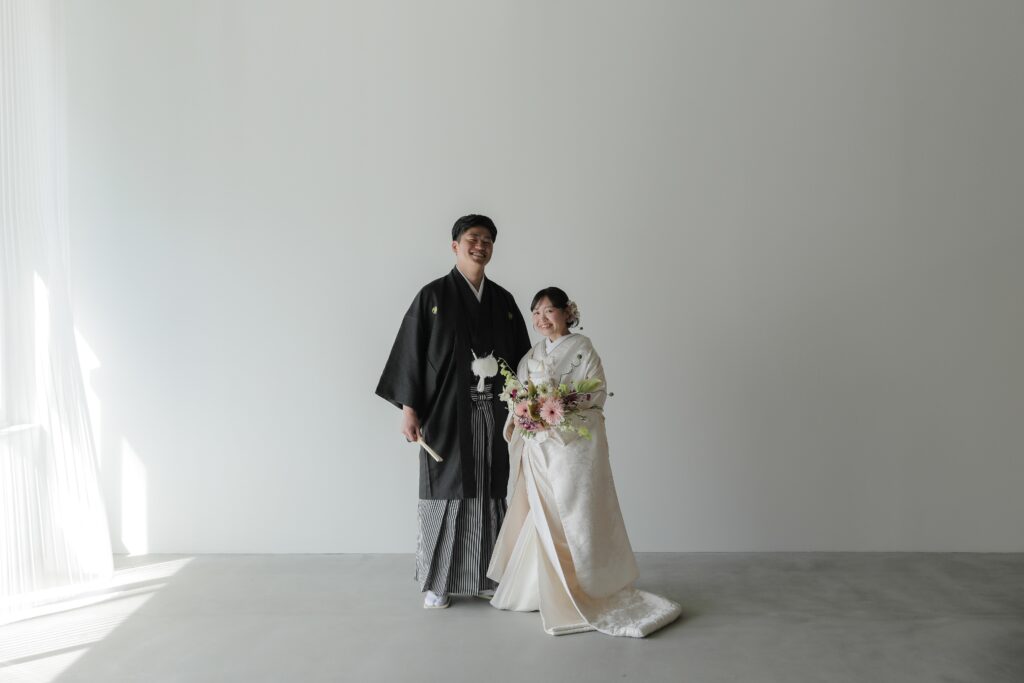 紋付袴と白無垢で寄り添う、穏やかな時間。自分たちらしい距離感で残す、一生ものの和 装写真 | IN MY LIFE photography