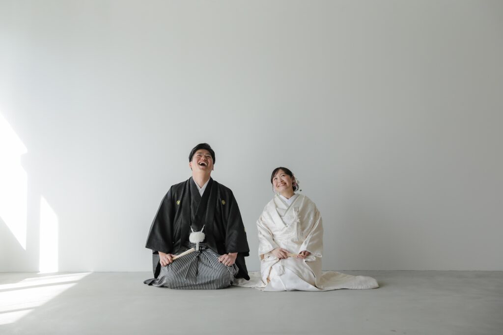 紋付袴と白無垢で寄り添う、穏やかな時間。自分たちらしい距離感で残す、一生ものの和 装写真 | IN MY LIFE photography
