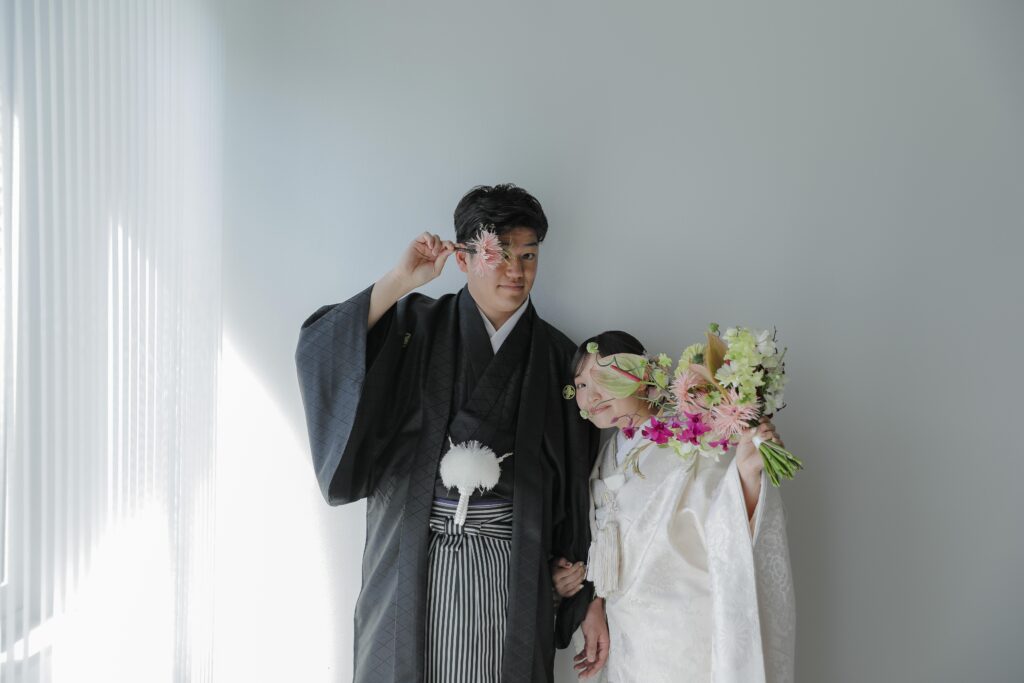 紋付袴と白無垢で寄り添う、穏やかな時間。自分たちらしい距離感で残す、一生ものの和 装写真 | IN MY LIFE photography