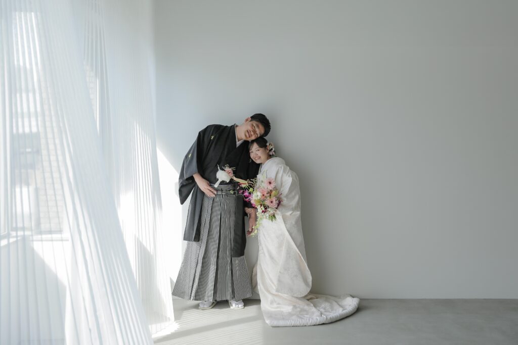 紋付袴と白無垢で寄り添う、穏やかな時間。自分たちらしい距離感で残す、一生ものの和 装写真 | IN MY LIFE photography